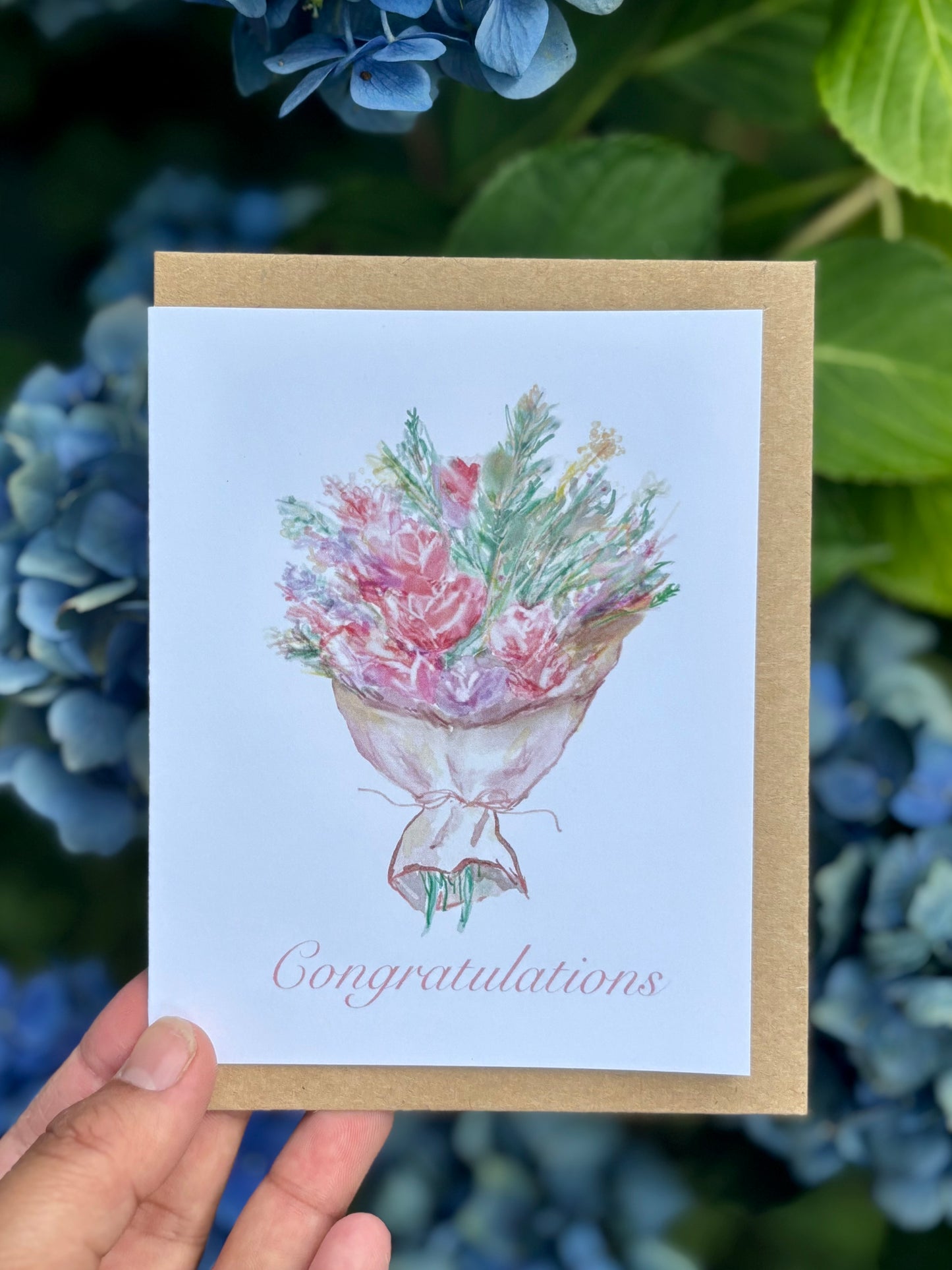 Congratulations - Blank Greeting Card