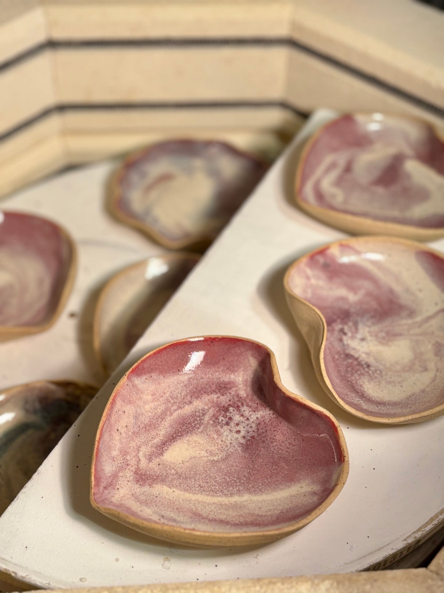 Heart jewelry dishes