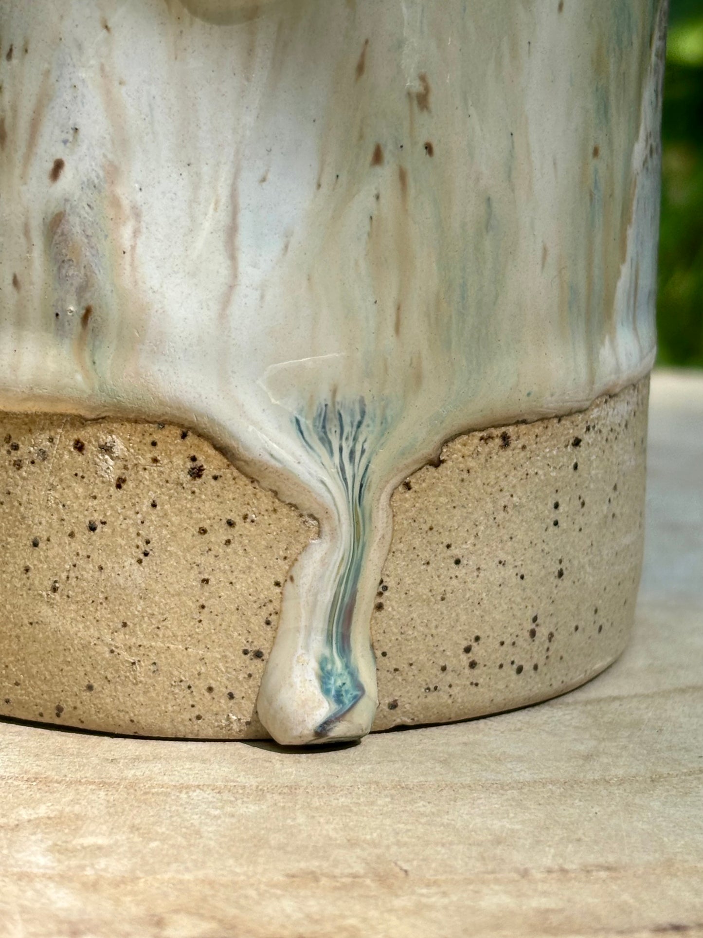 Drippy Milky Forest Dimple Tumbler 12oz
