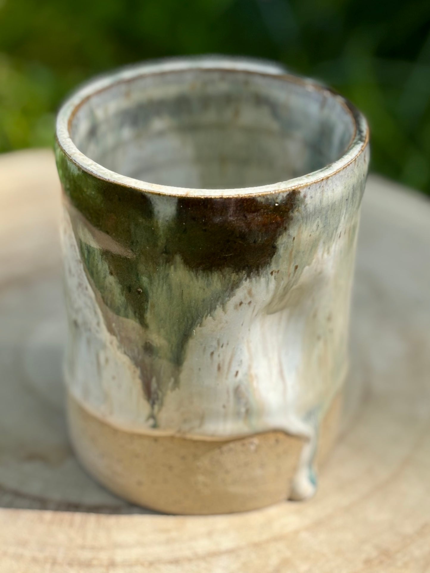 Drippy Milky Forest Dimple Tumbler 12oz