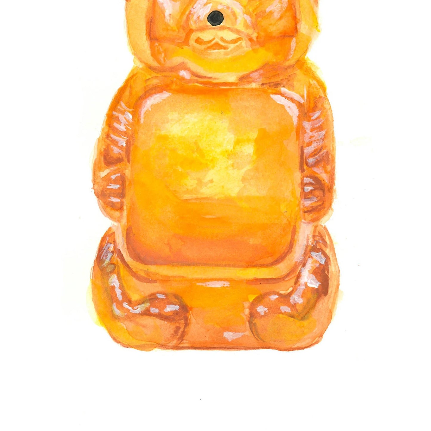 Honey Bear Bottle Art Print