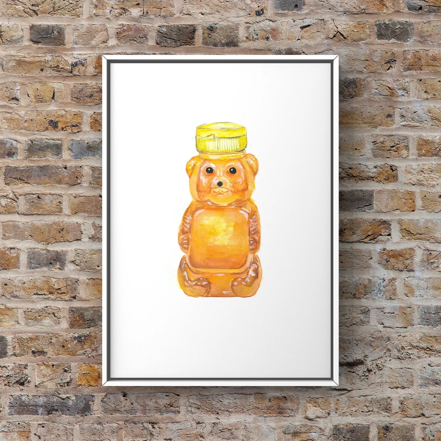 Honey Bear Bottle Art Print