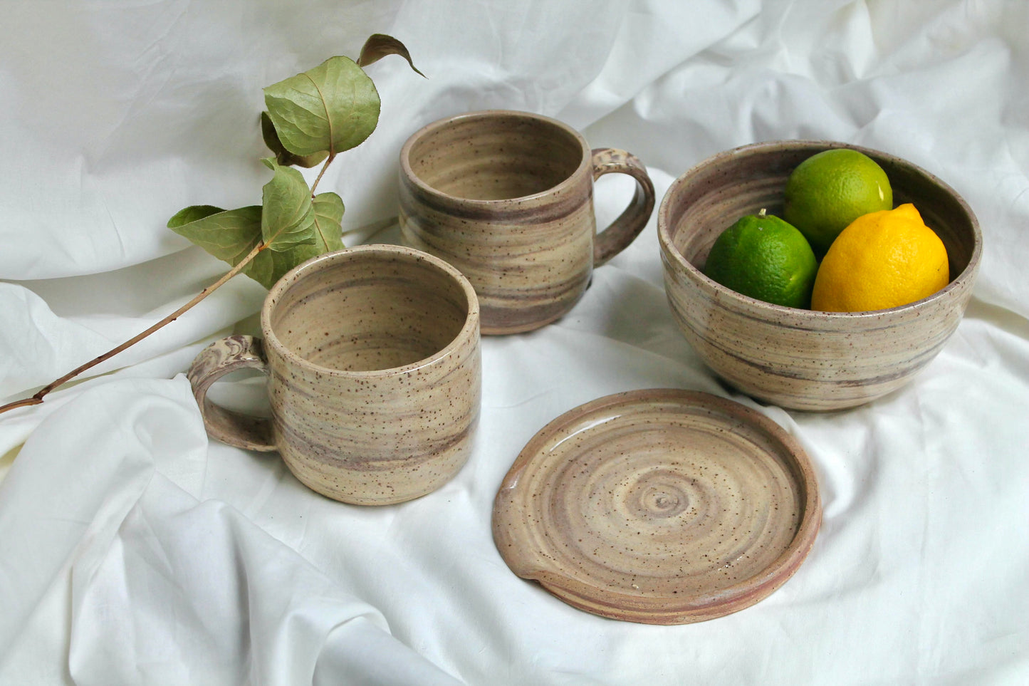 Brown x Beige Marble Mugs 12oz