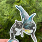 Orca mama & baby stickers
