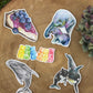 Orca mama & baby stickers